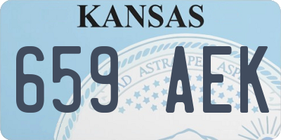 KS license plate 659AEK