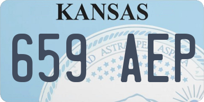 KS license plate 659AEP