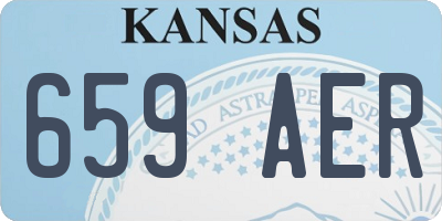 KS license plate 659AER