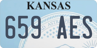 KS license plate 659AES