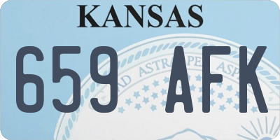 KS license plate 659AFK