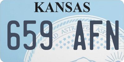 KS license plate 659AFN