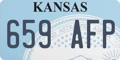 KS license plate 659AFP