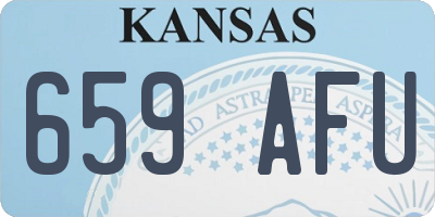 KS license plate 659AFU