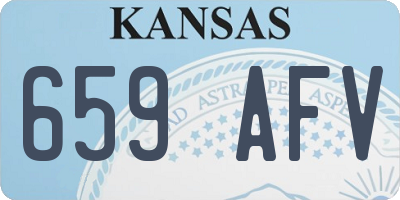 KS license plate 659AFV