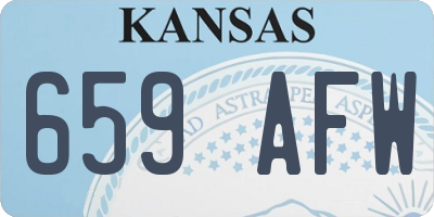 KS license plate 659AFW