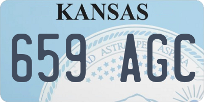 KS license plate 659AGC