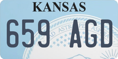 KS license plate 659AGD