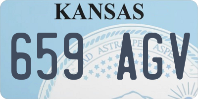 KS license plate 659AGV