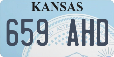 KS license plate 659AHD