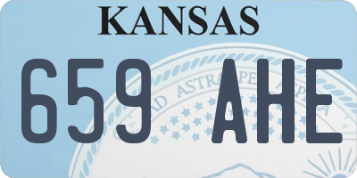 KS license plate 659AHE