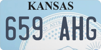 KS license plate 659AHG