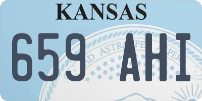 KS license plate 659AHI