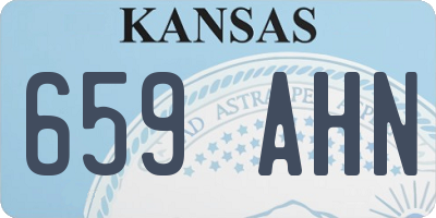 KS license plate 659AHN