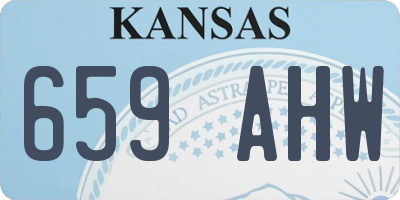 KS license plate 659AHW