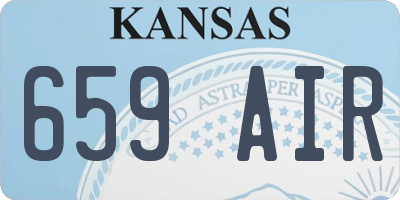 KS license plate 659AIR