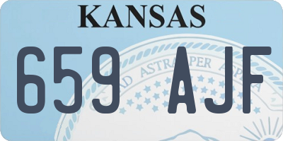 KS license plate 659AJF