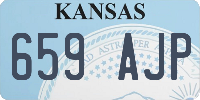 KS license plate 659AJP