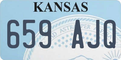 KS license plate 659AJQ