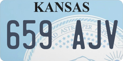 KS license plate 659AJV