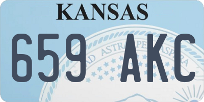 KS license plate 659AKC