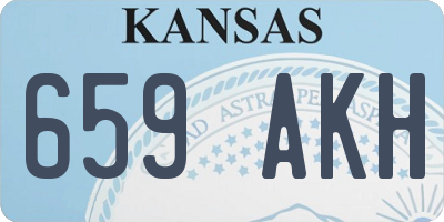 KS license plate 659AKH