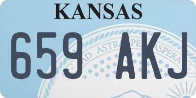 KS license plate 659AKJ