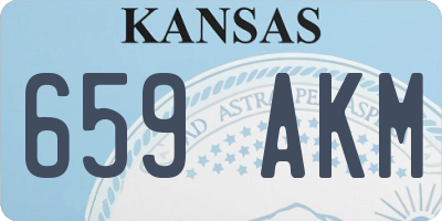 KS license plate 659AKM