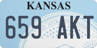 KS license plate 659AKT