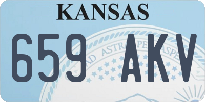 KS license plate 659AKV