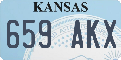 KS license plate 659AKX