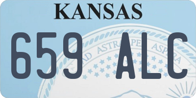 KS license plate 659ALC