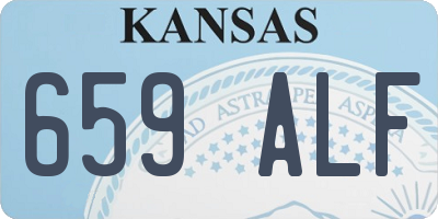 KS license plate 659ALF
