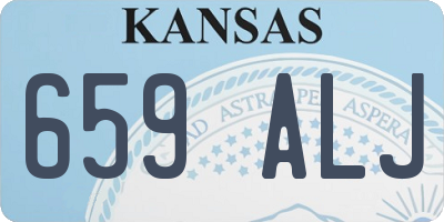 KS license plate 659ALJ