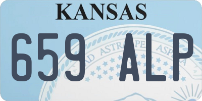 KS license plate 659ALP