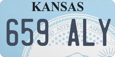 KS license plate 659ALY
