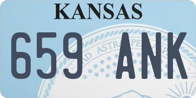 KS license plate 659ANK