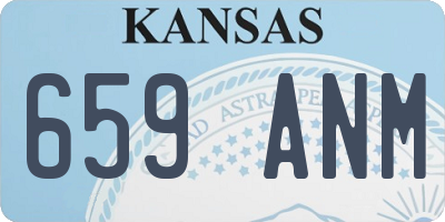 KS license plate 659ANM
