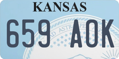 KS license plate 659AOK