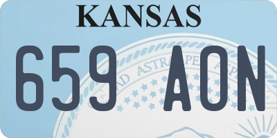 KS license plate 659AON
