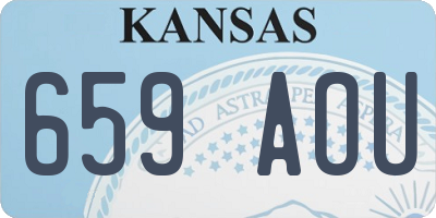 KS license plate 659AOU