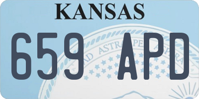 KS license plate 659APD