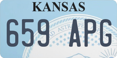 KS license plate 659APG