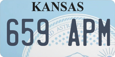 KS license plate 659APM