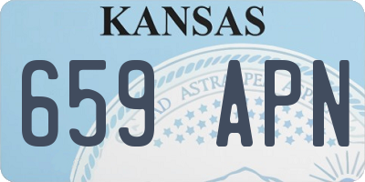 KS license plate 659APN