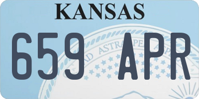 KS license plate 659APR
