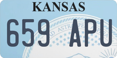 KS license plate 659APU