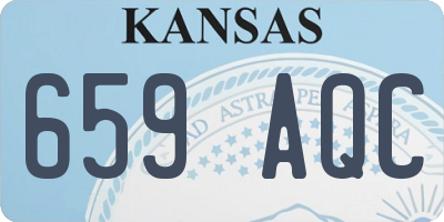 KS license plate 659AQC