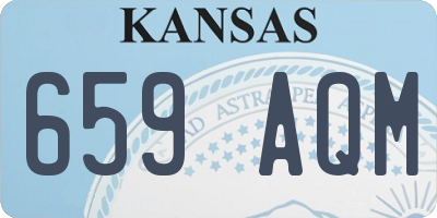 KS license plate 659AQM