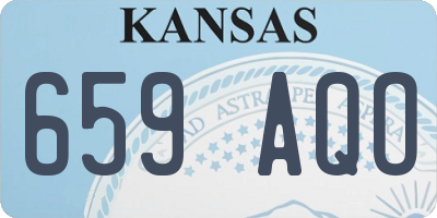 KS license plate 659AQO